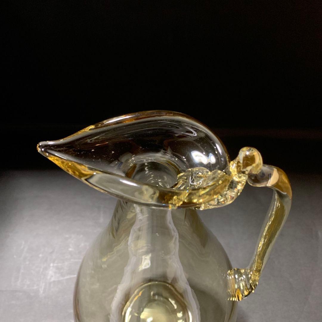 由水常雄 正倉院ガラス器模 白瑠璃水瓶 水注 水差し 飾