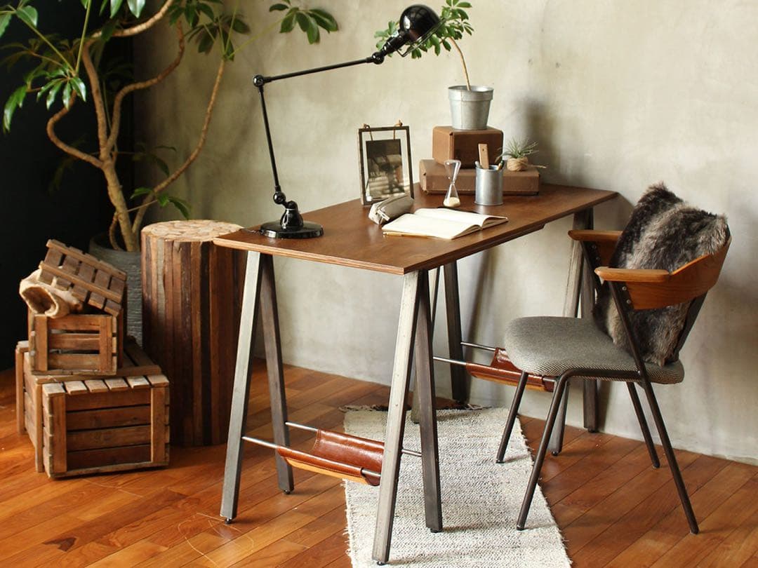 a.depeche プロック DIY クラフトアートダイニングテーブル 1200