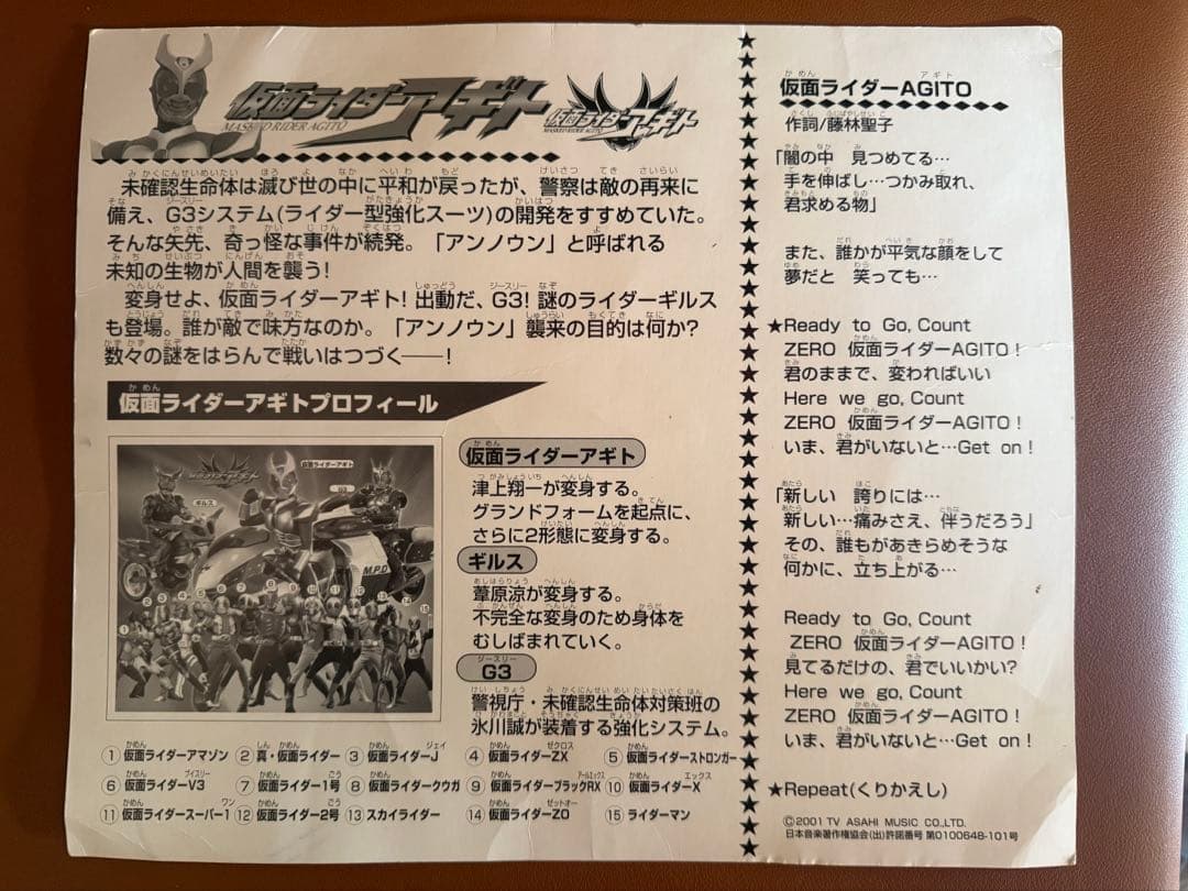 東京ドームシティ 仮面ライダーワールド 2001 アギト ライダー30周年記念