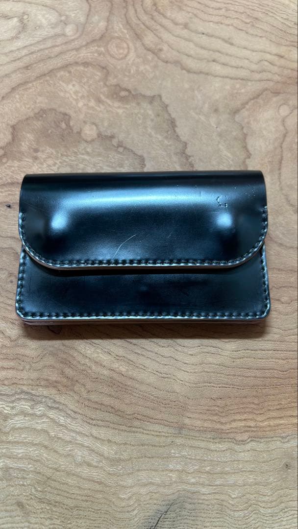 トラッカーウォレット　ブラック　コードバン