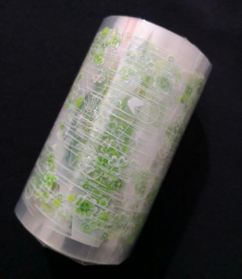 8551】海外 マステ 5m巻売り 貝殻光マスキングテープ 雨 階段 半透明