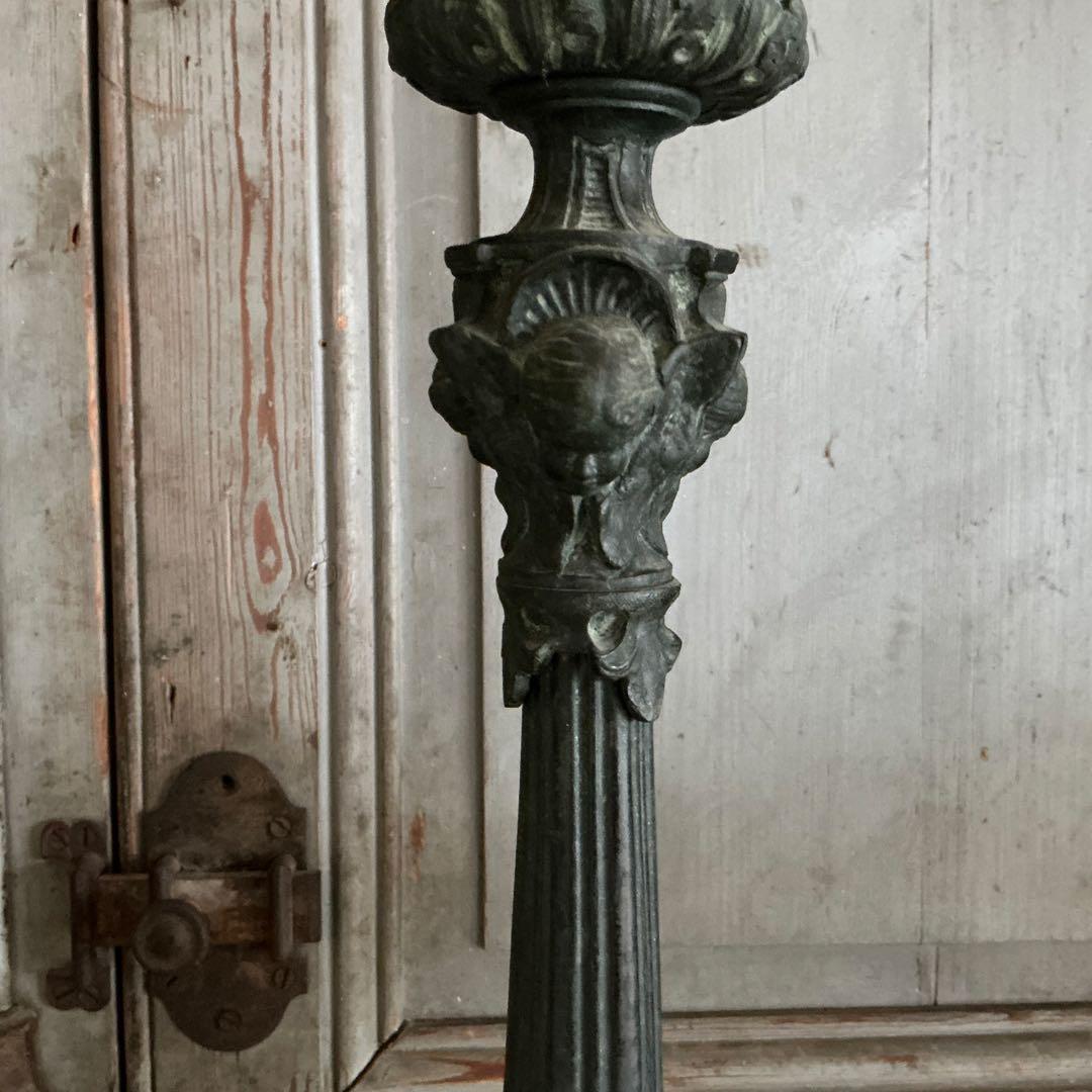 19世紀中期 フランスアンティーク 祭壇用大きな燭台 教会 キャンドル