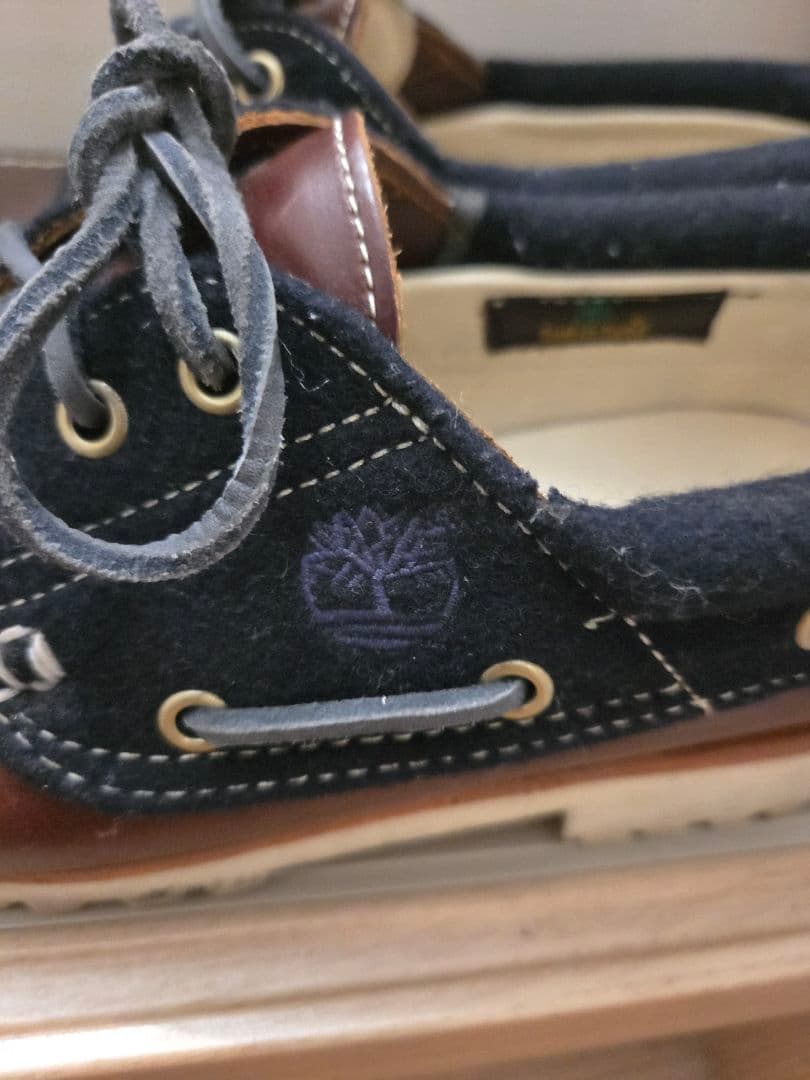 Timberland デッキシューズ ブラウン・ネイビー　26.0くらい