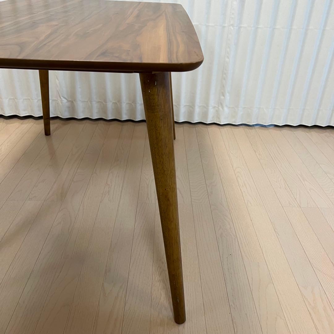 地域限定送料込み【TOMTE】　ウォールナット　ダイニングテーブル120cm