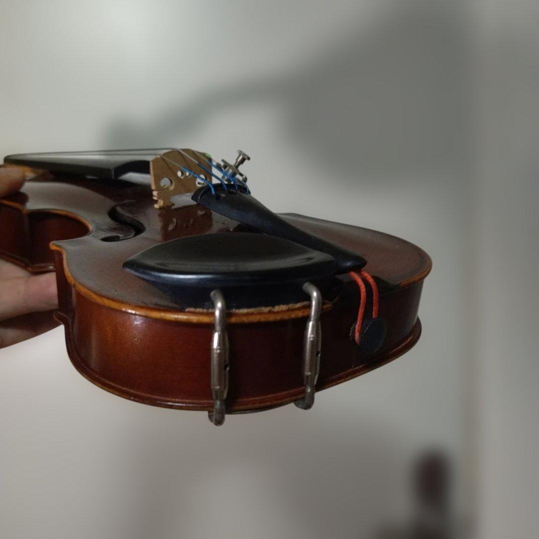 ♥4才前後の子供用♥スズキバイオリン1/10♥品番101♥弓、ケ―ス、松脂付き