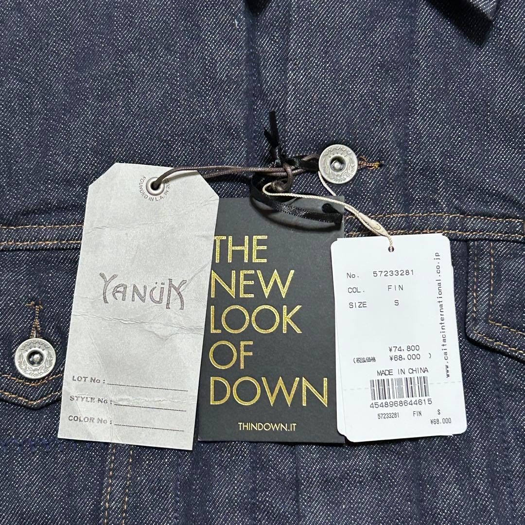 【新品未使用】ヤヌーク YANUK デニムダウンジャケット S