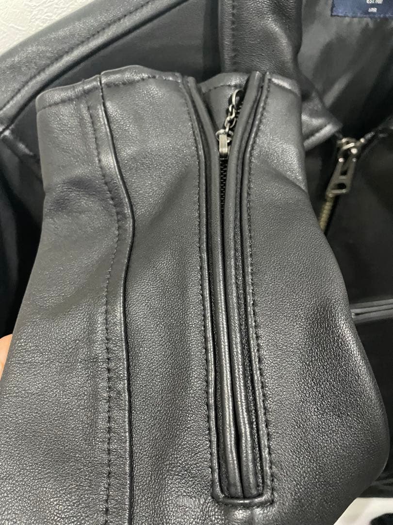 バックナンバー レザージャケット 羊革 ブラック シングルライダース