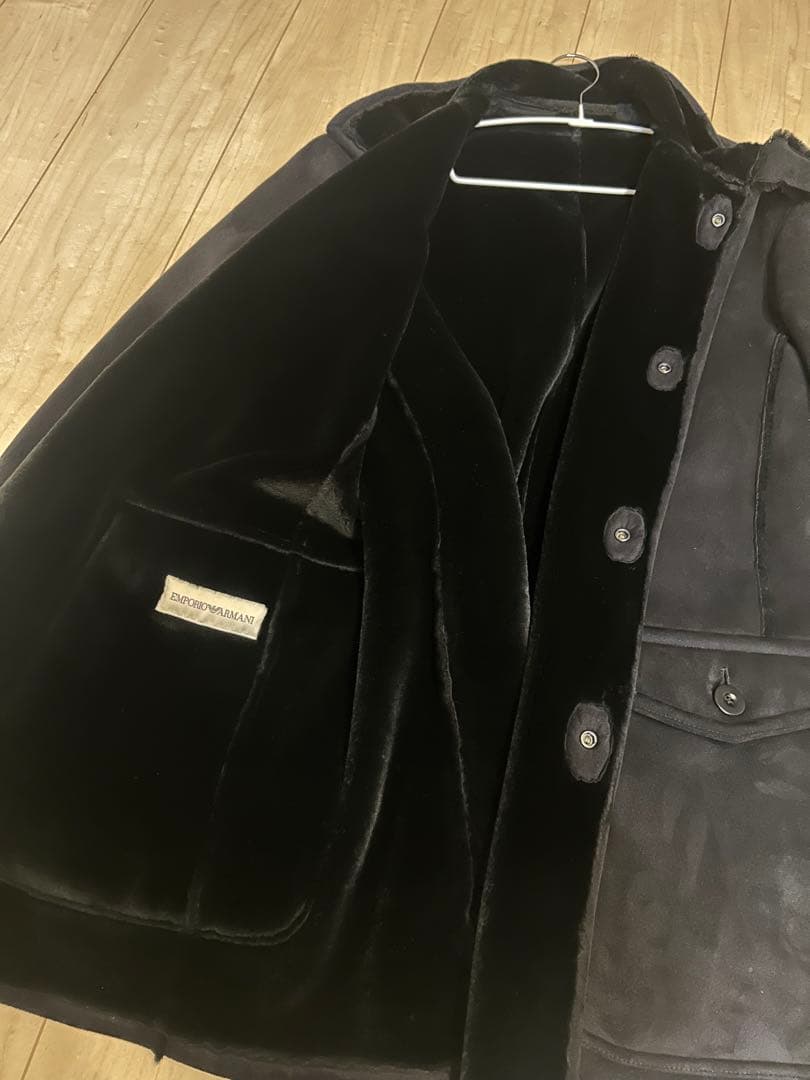 【値下げ】エンポリオアルマーニ ムートン風ボアコート