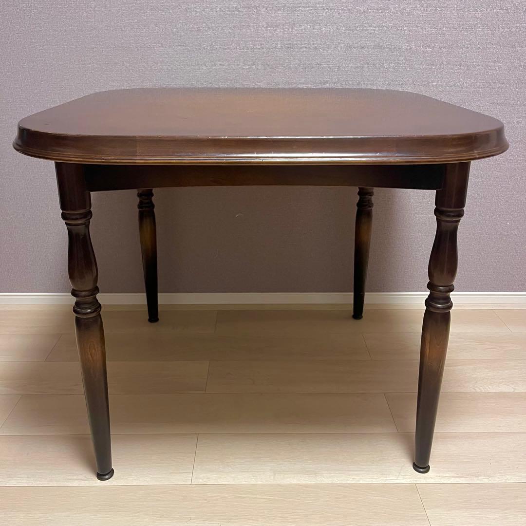 昭和レトロ ダイニングテーブル 飛騨産業 キツツキマーク ２人用 テーブルのみ