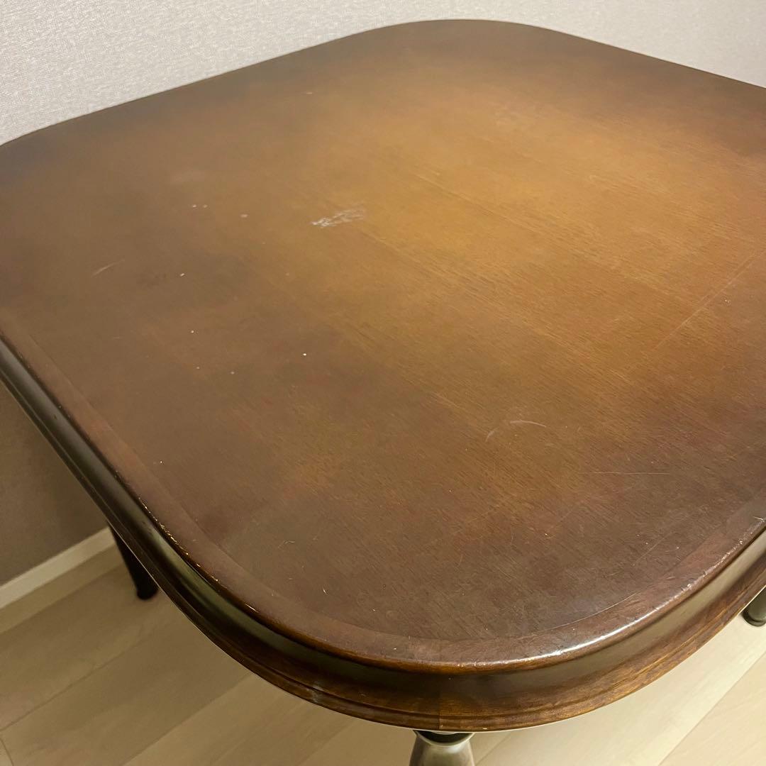 昭和レトロ ダイニングテーブル 飛騨産業 キツツキマーク ２人用 テーブルのみ