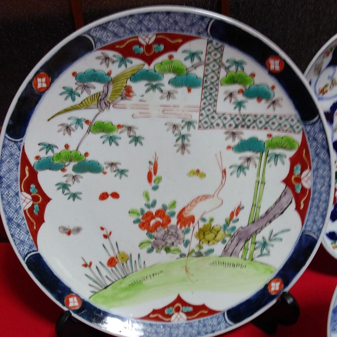 江戸時代中期 古伊万里瑠璃手 大型徳利 金銀彩赤絵 『山水風景図』飾り