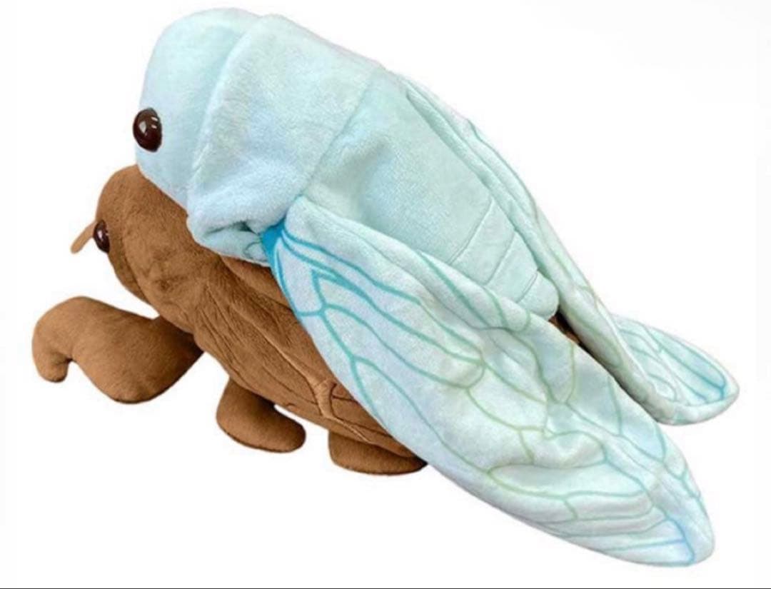 昆虫MANIAC マニアック　セミの抜け殻からセミ　ぬいぐるみ　新品　科学博物館