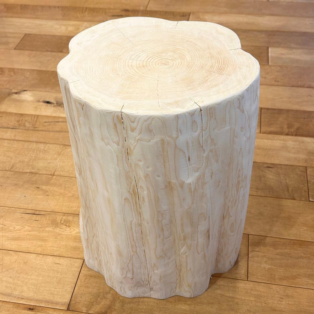 檜 丸太 椅子 スツール No.1238 切り株 丸太