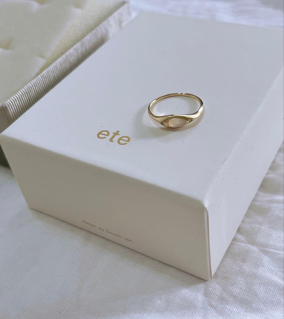 ete K18YG オパール ダイヤ リング #11