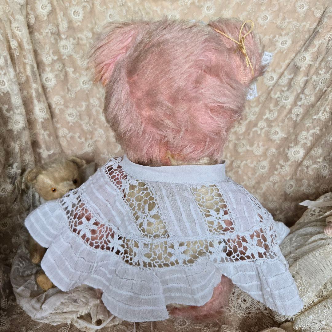 ペディグリー アンティークベア テディベア ピンク