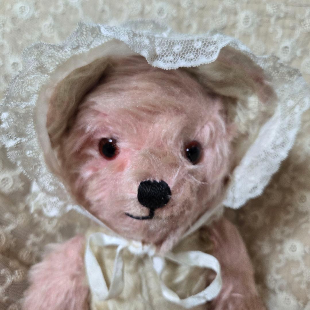 ペディグリー アンティークベア テディベア ピンク