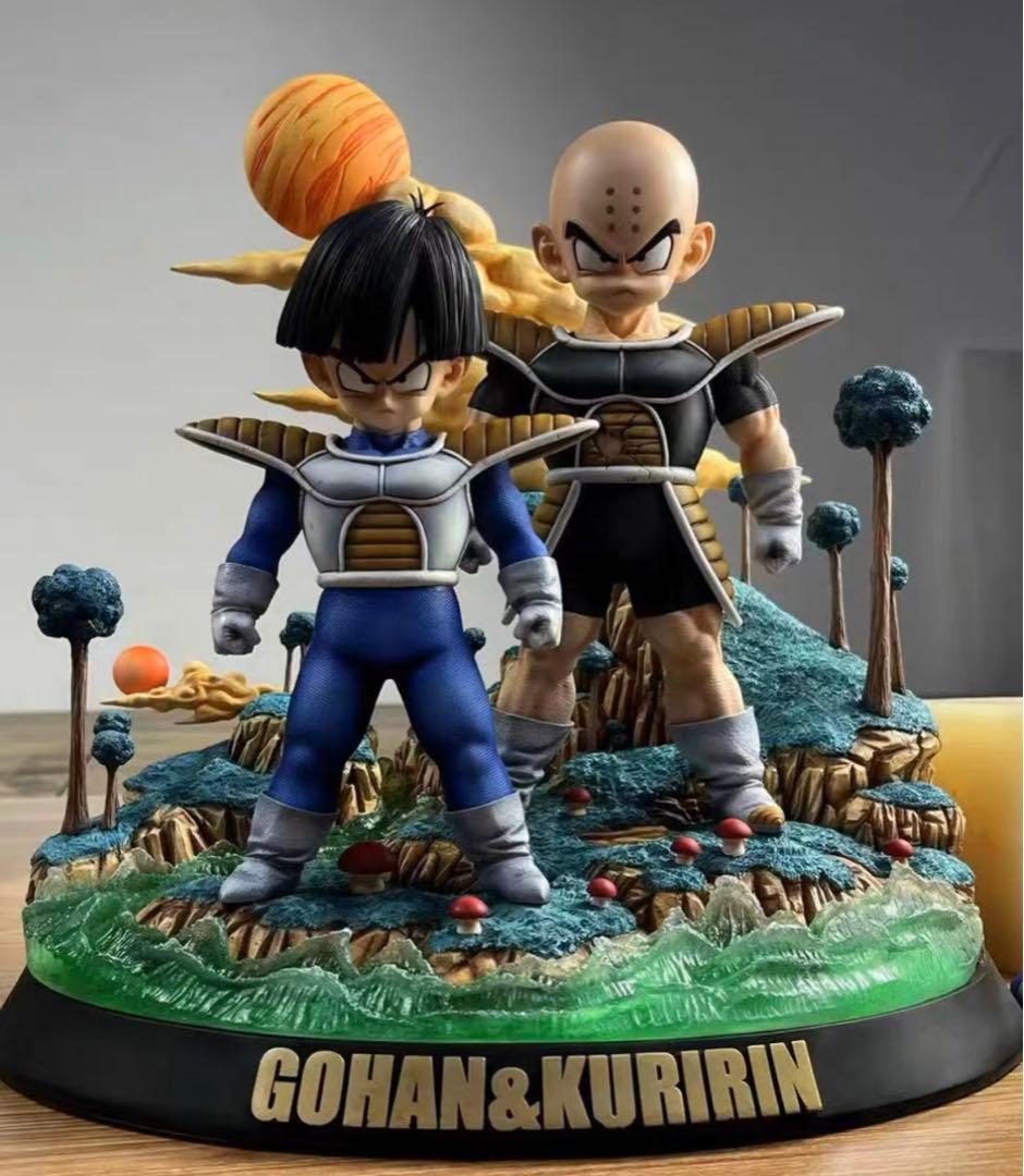 ドラゴンボール ガレージキット クリリン 悟飯 フィギュア