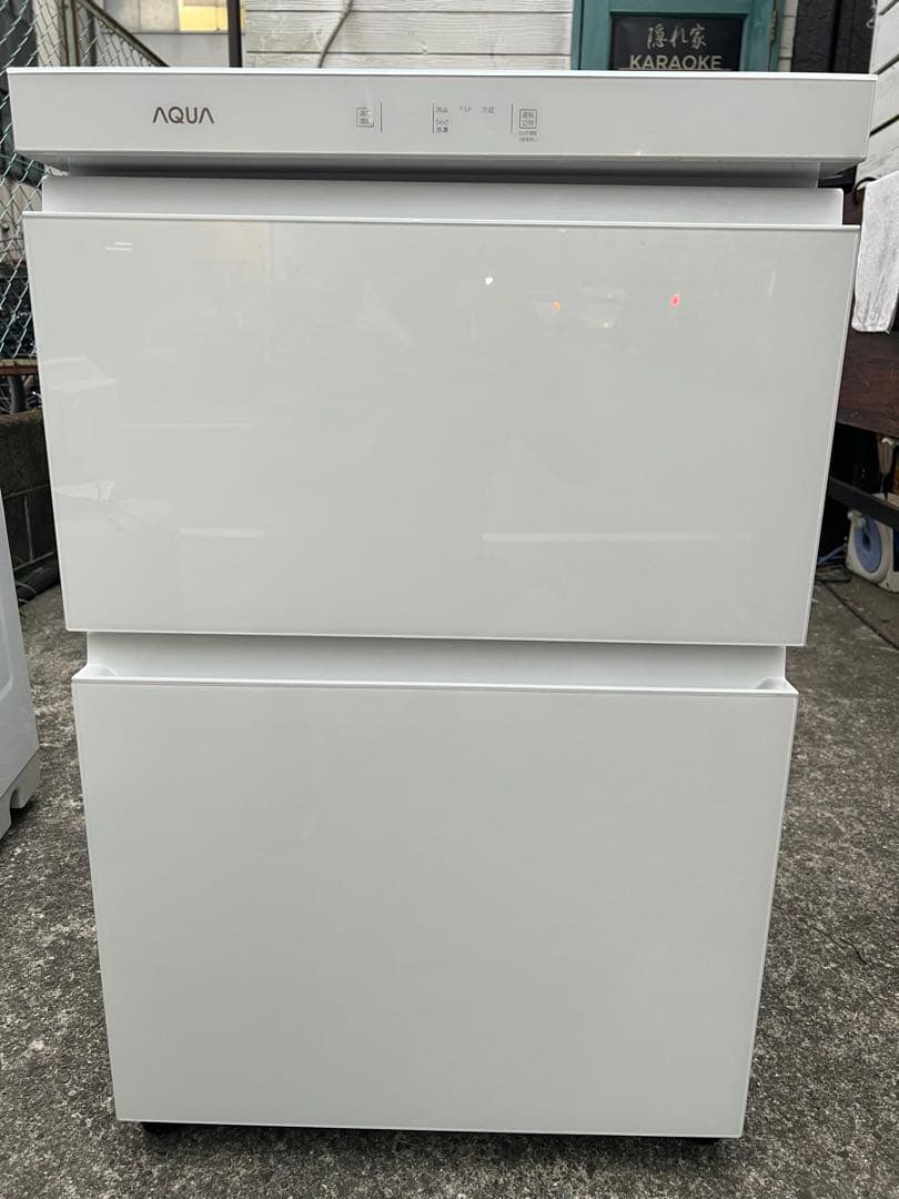 AQUAガラス/ホームフリーザ/冷凍冷蔵切り替えok/極美品/大特価