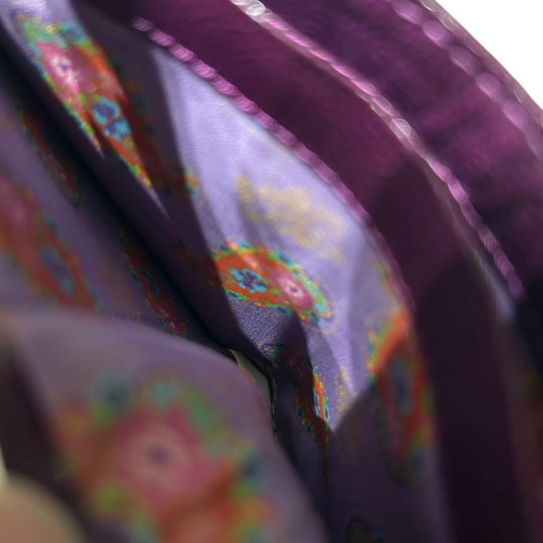 美品 アナスイ 折り財布 がま口 アクセサリー 蝶 レディース パープル 紫