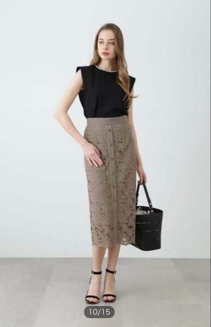 スカラレースタイトスカート　ピンキーアンドダイアン