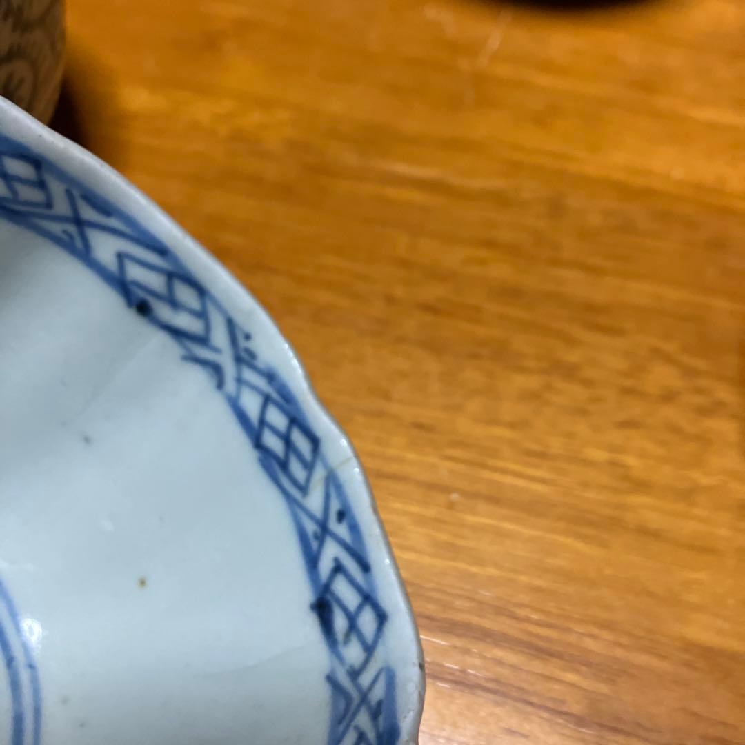 蛸唐草模様　蕎麦猪口　骨董品　アンティーク