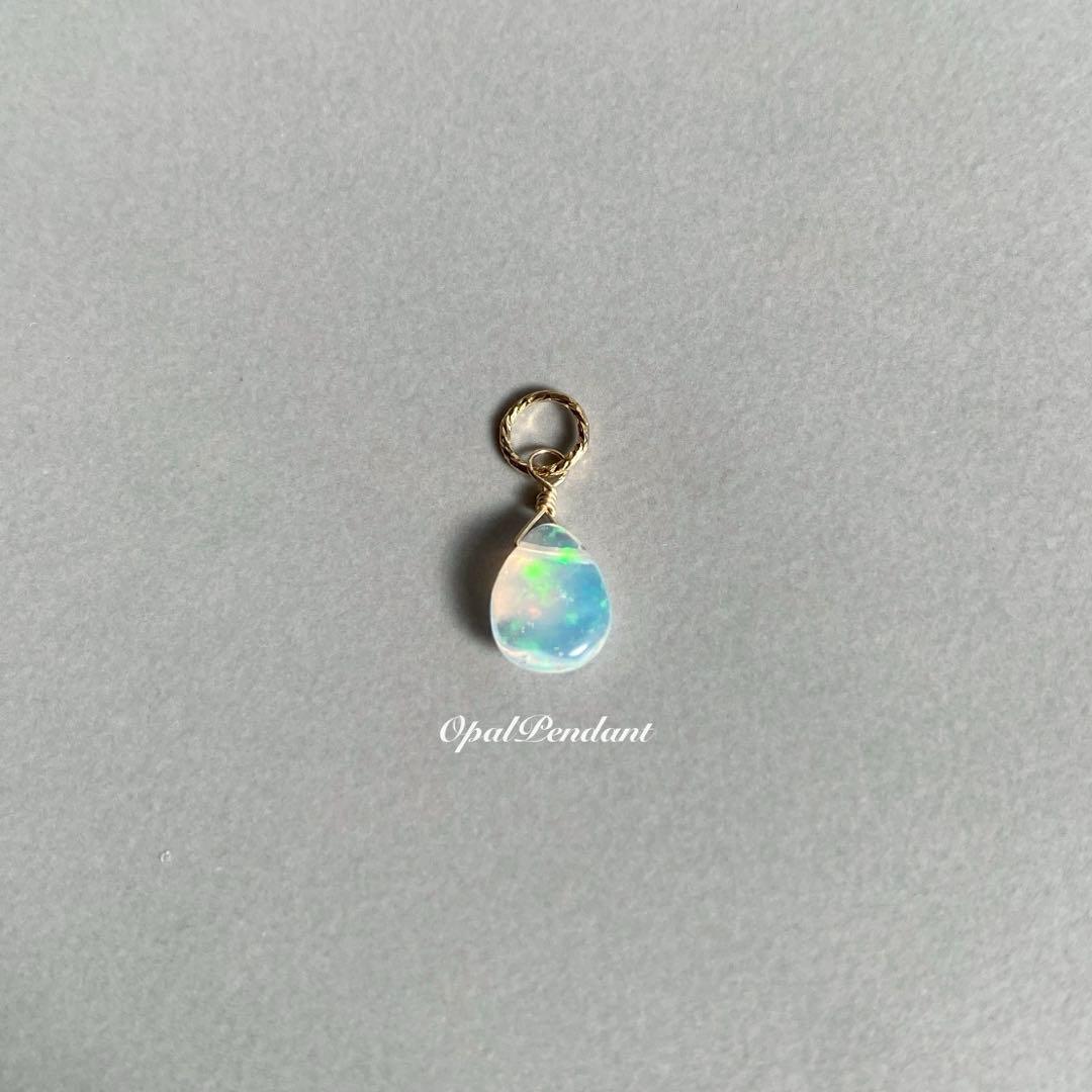 プレシャスオパール エチオピア産 ネックレス ペンダント14kgf 天然石