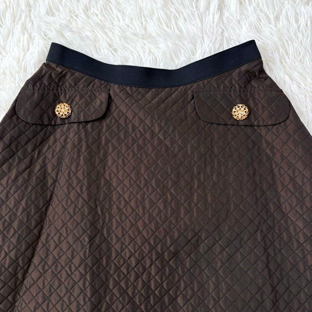 新品　エムズグレイシー　キルティングスカート フレアスカート　未使用　タグ付き