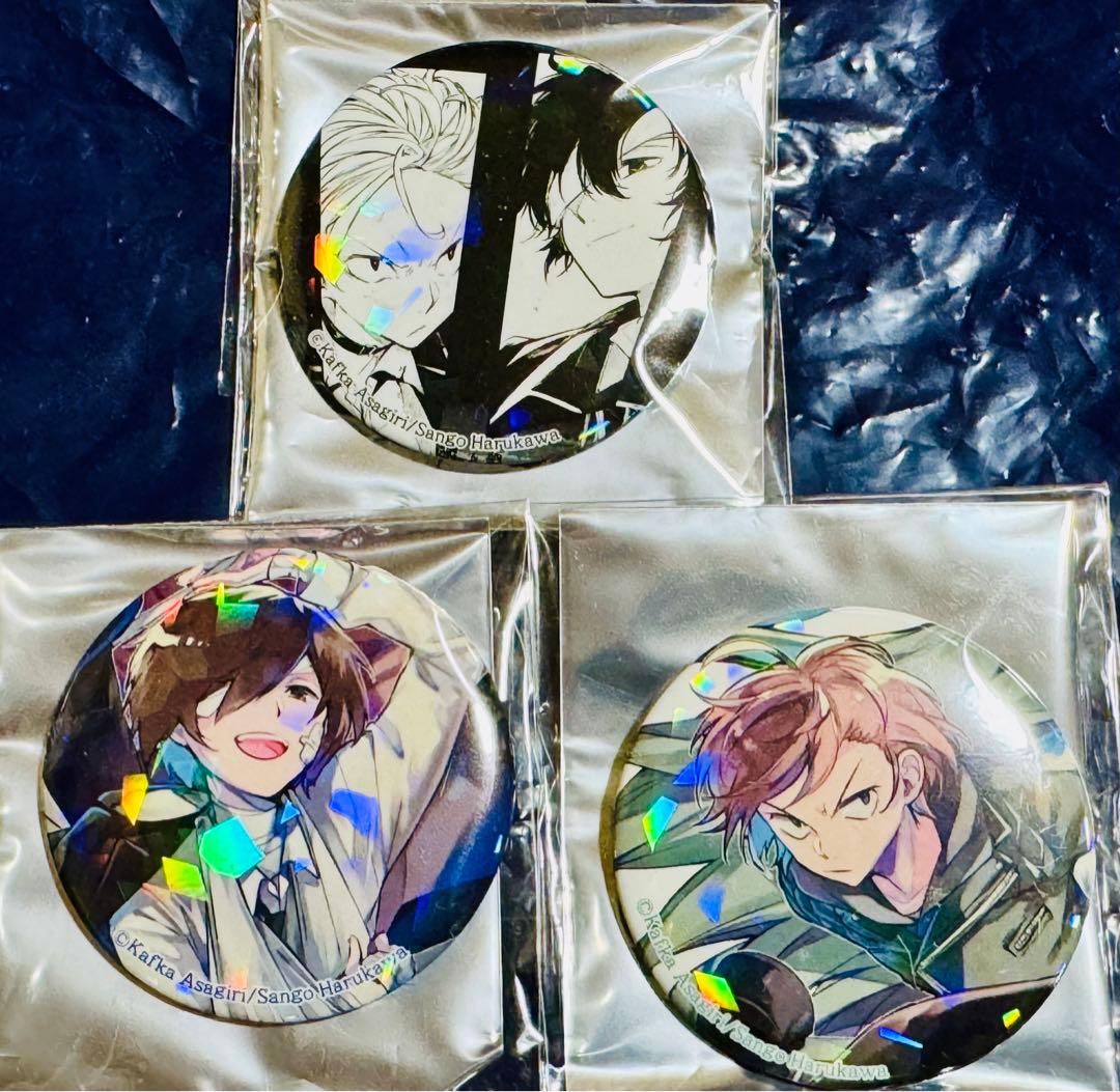 文豪ストレイドッグス 太宰治 中原中也 缶バッジ 文豪ストレイドッグス