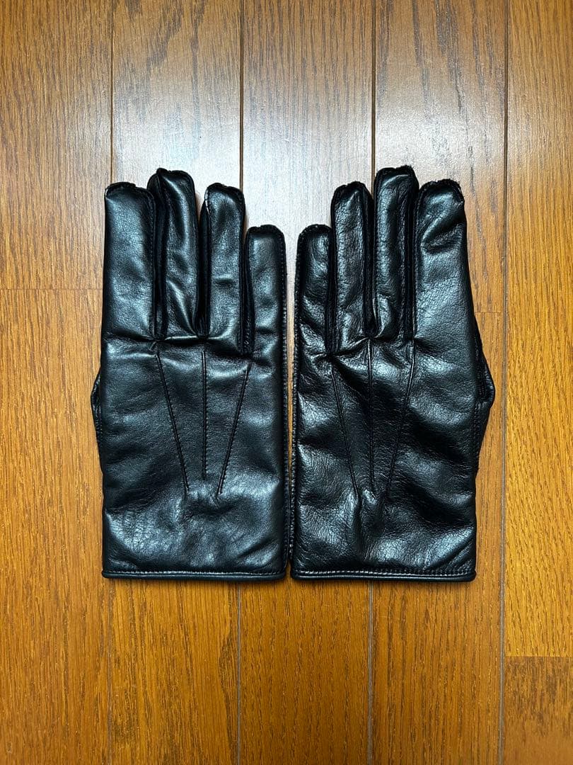カシミヤ】WASHABLE LEATHER GLOVES [BUSINESS]