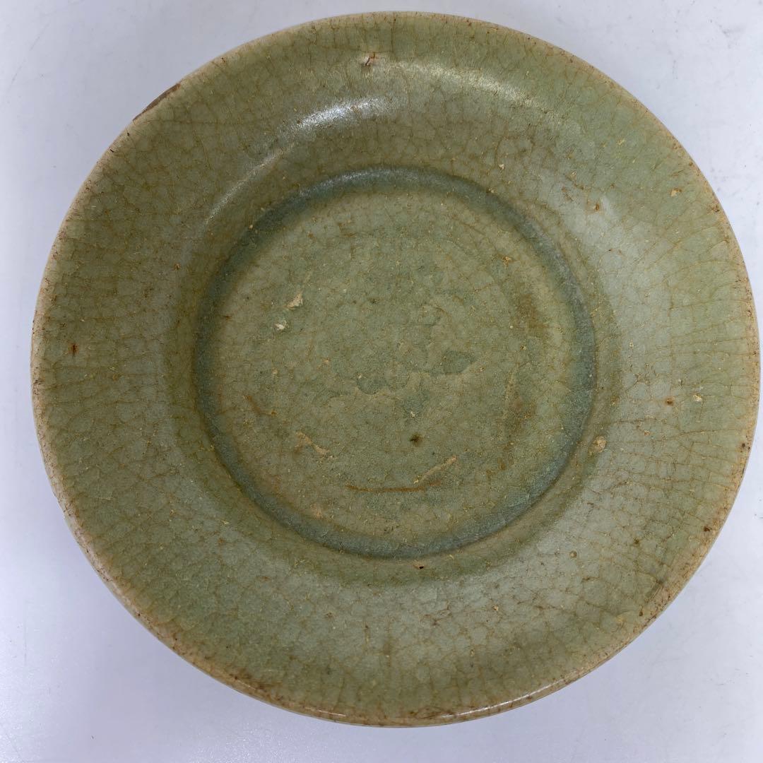 中国明時代七官青磁花瓶高さ29.5㎝ 東Y7-0605①