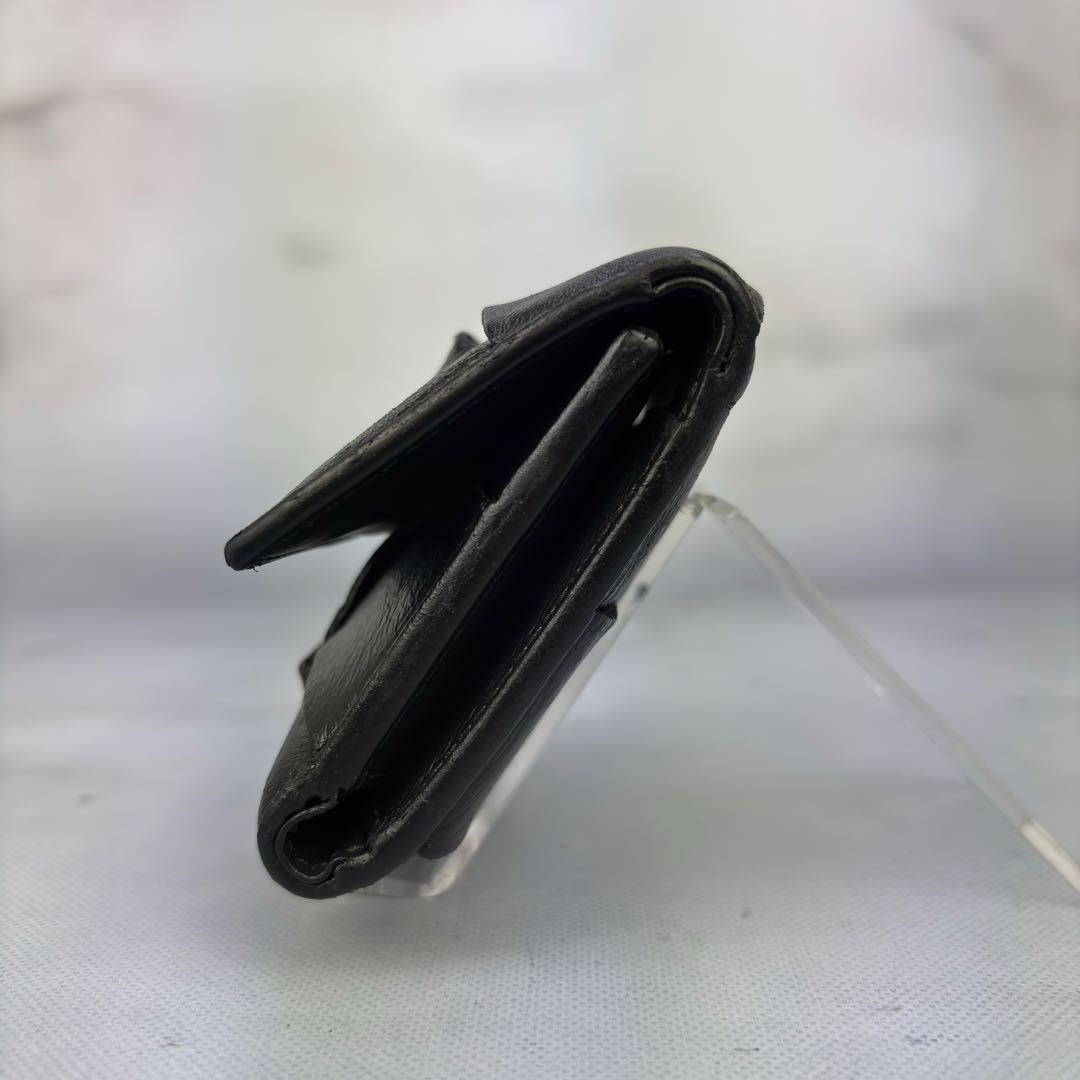 【正規品✨】BOTTEGA VENETA 三つ折り財布 ブラック