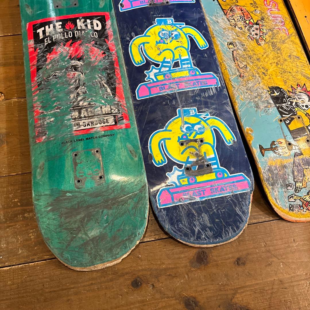 スケボー　廃デッキ　セット　DIY インチ