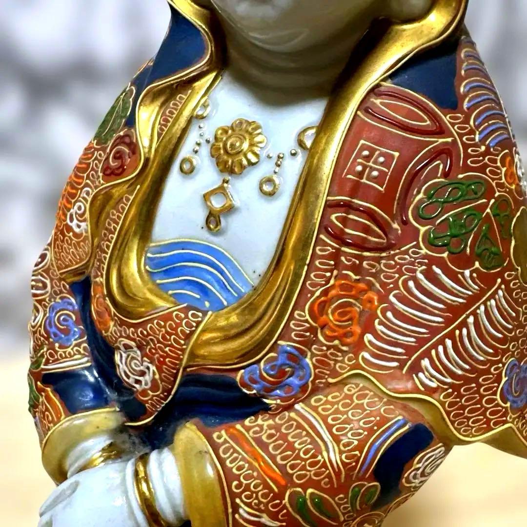 九谷焼 観音菩薩 金彩 骨董品 美術置物 仏像 期間限定値引き - メルカリ