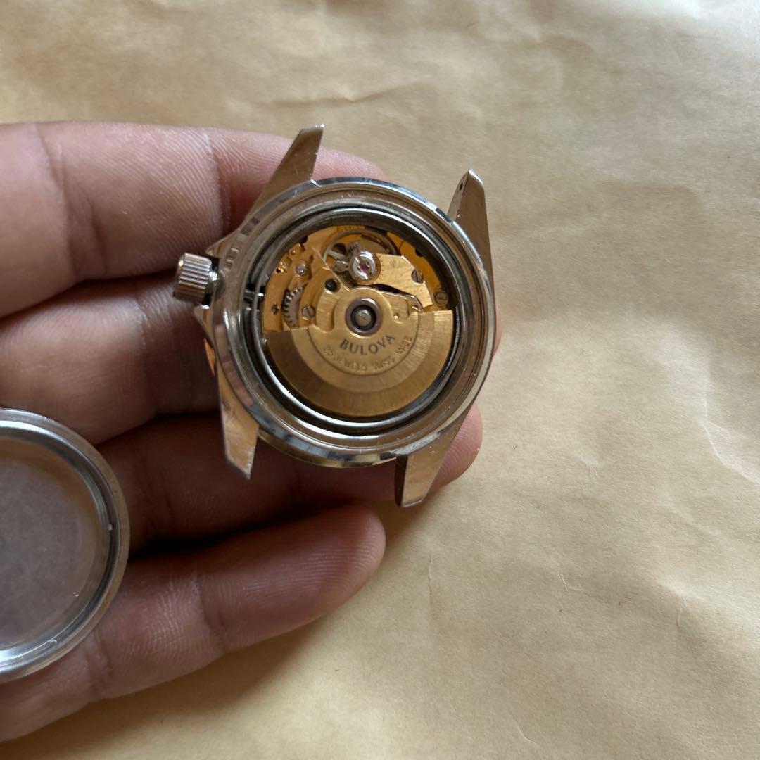 招*猫様 Bulova 自動巻き時計 ゴールド/ブルー