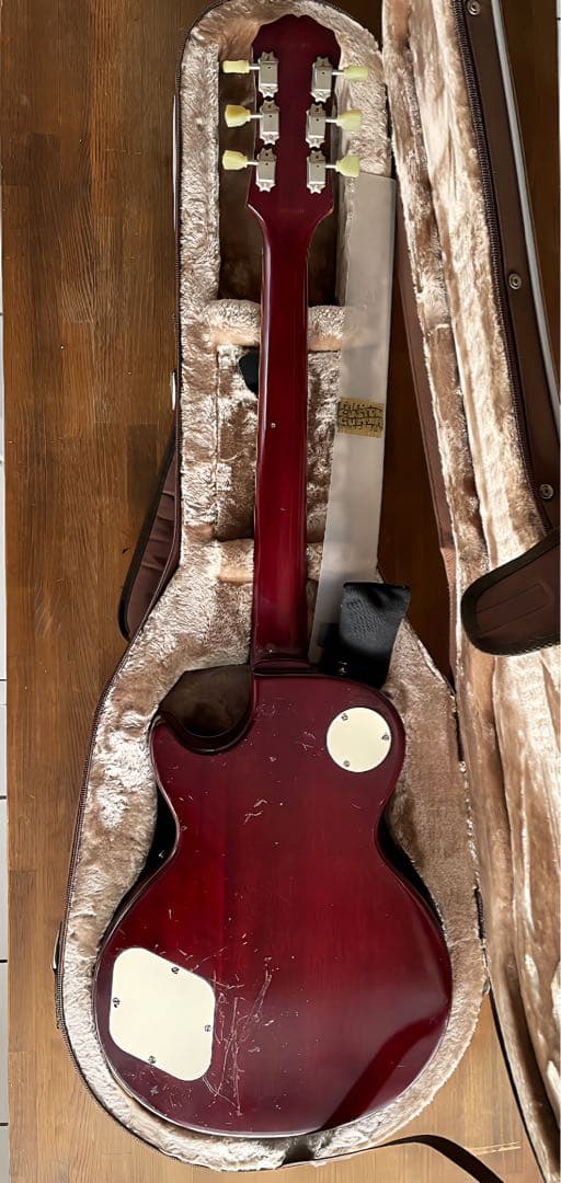 激安Epiphone Gibson レスポール改　レリック　セミハードケース付き