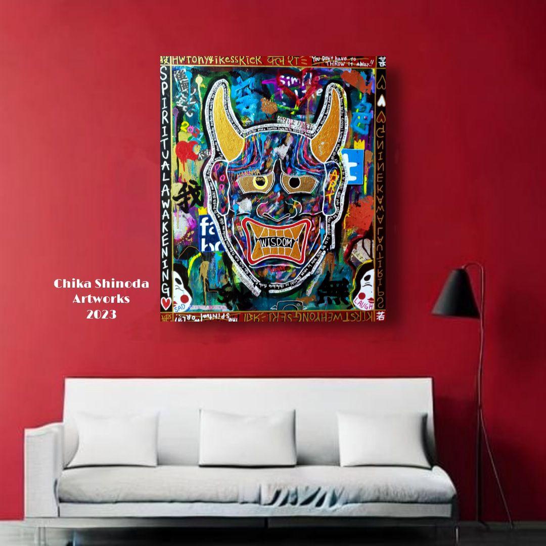 一点物/F20号】智慧-WISDOM【現代アート/絵画/原画】