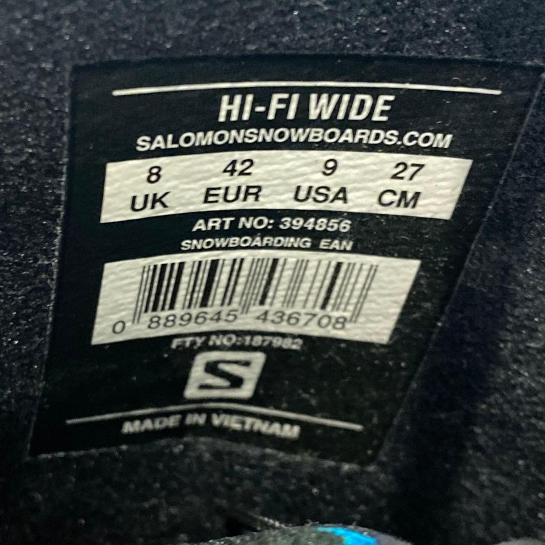 【美品_即日発送】メンズ SALOMON HI-FI WIDE 27.0cm