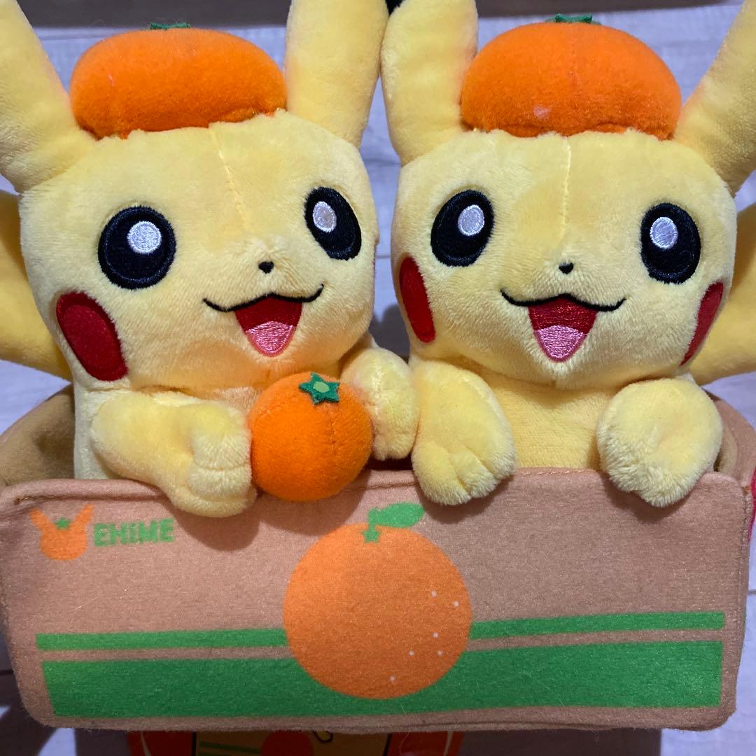 ペアピカチュウとえひめみかん ぬいぐるみ ポケモンストア エミフル