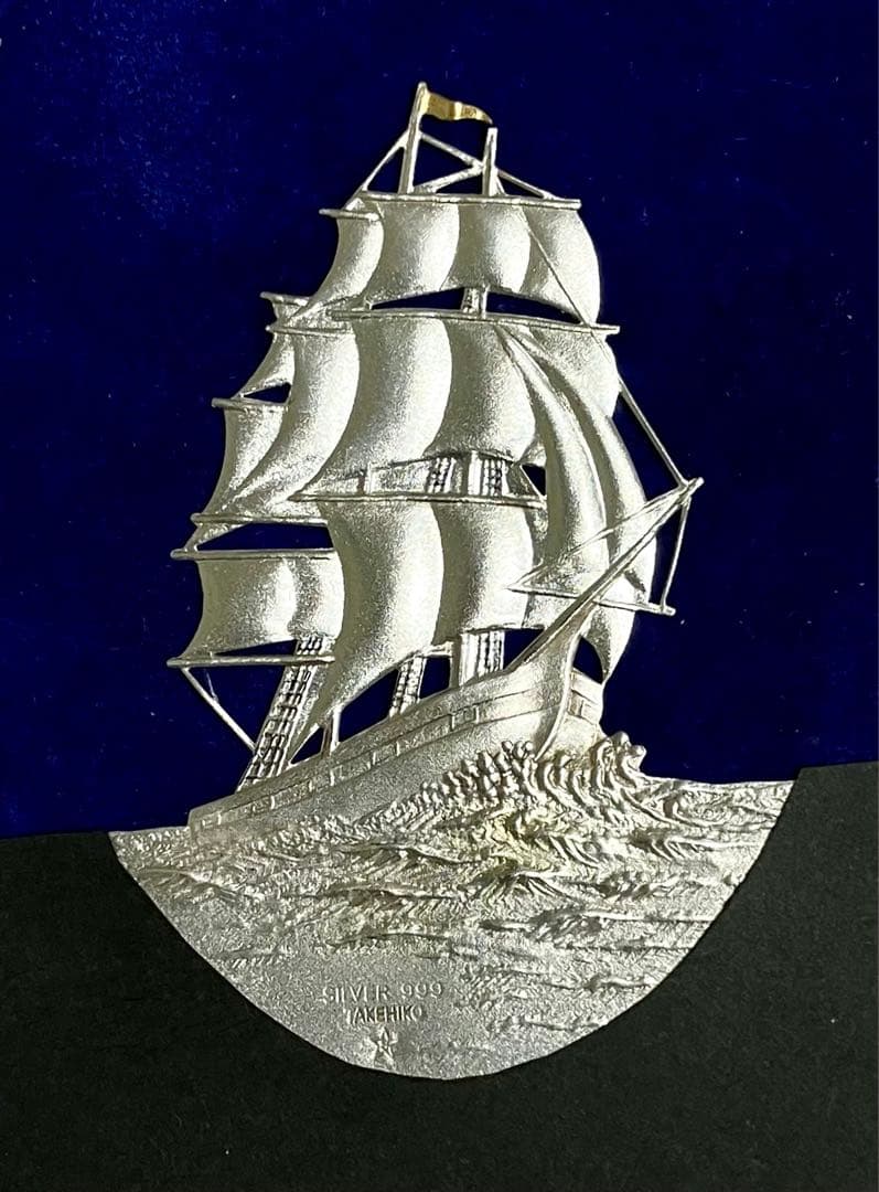 帆船 純銀レリーフ 武比古 TAKEHIKO ギンザタナカ