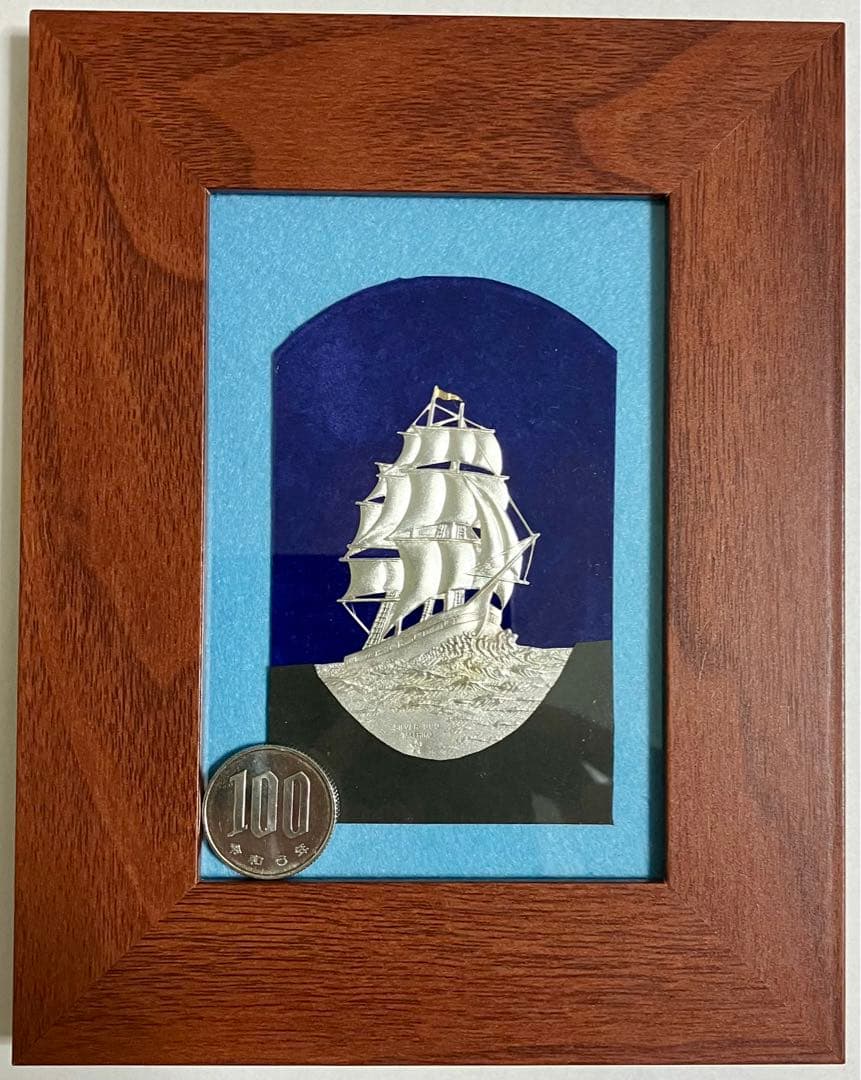 帆船 純銀レリーフ 武比古 TAKEHIKO ギンザタナカ