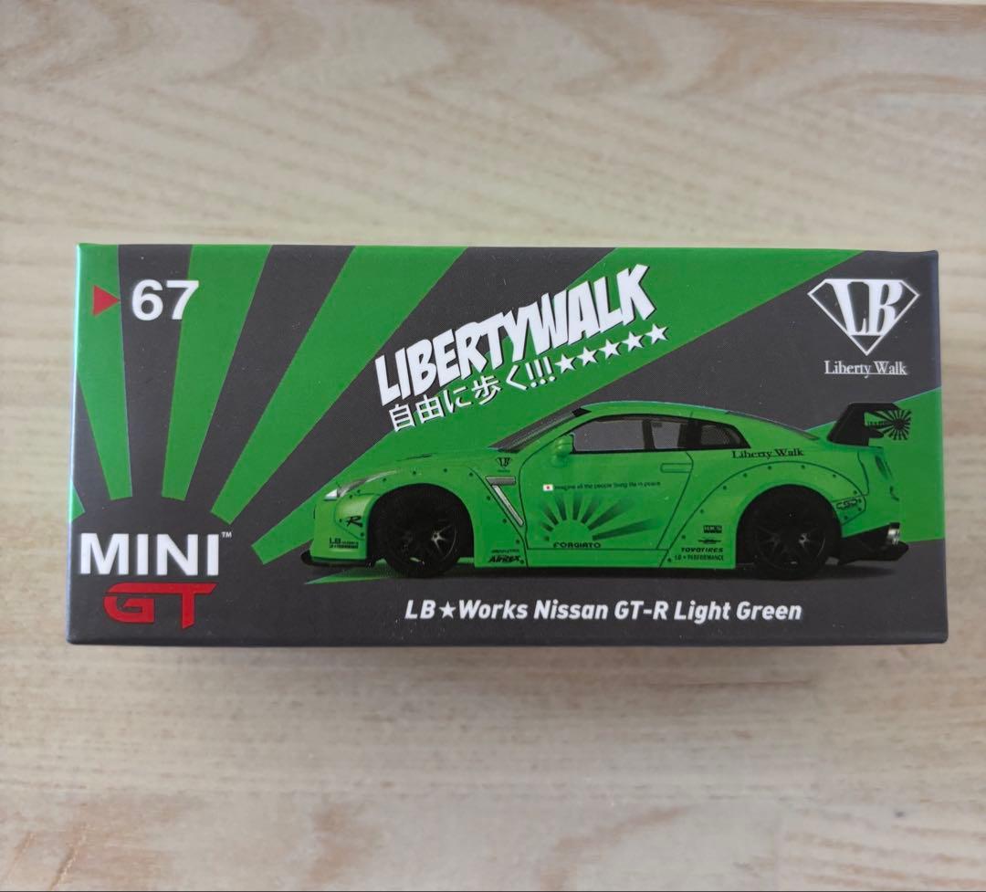 MINIGT LB☆Works Nissan GT-R Light Green - メルカリ