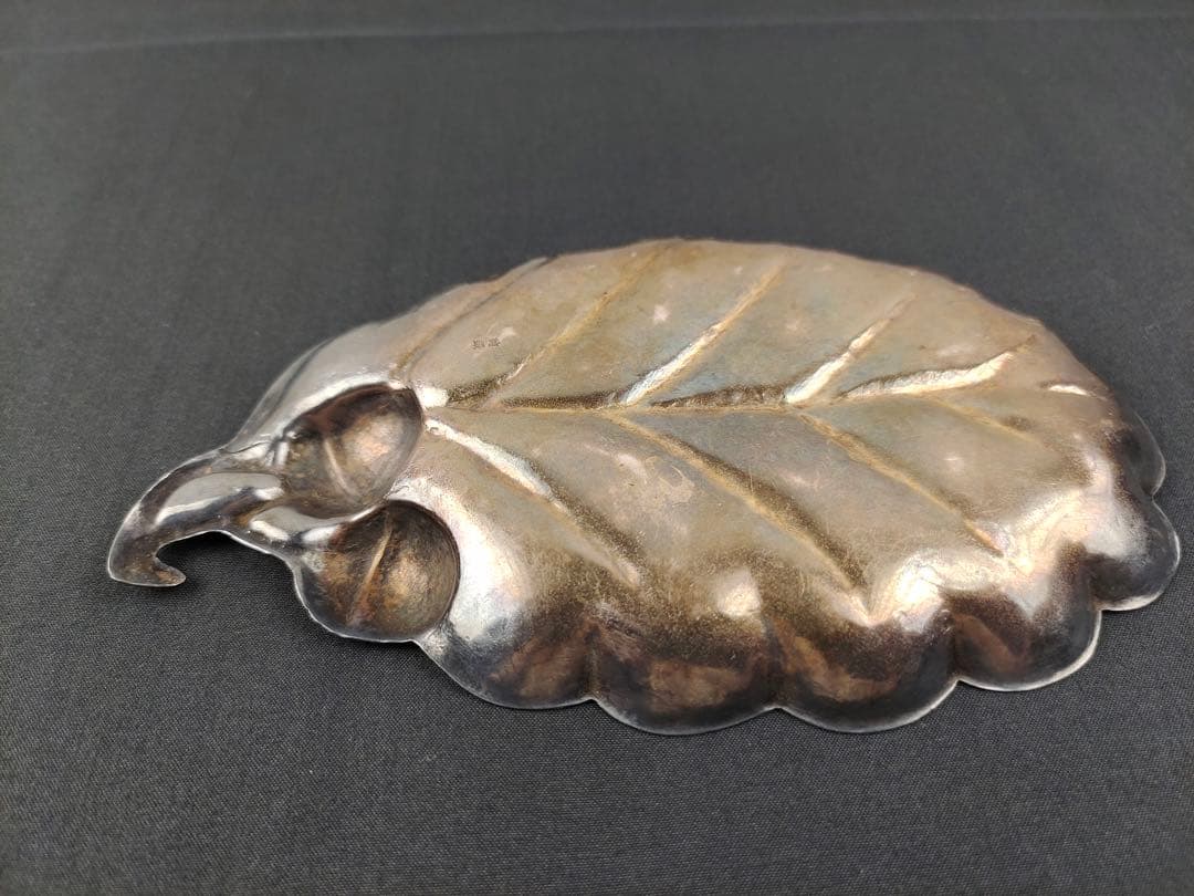 純銀茶葉盆　美術品　茶道具　小物入れ