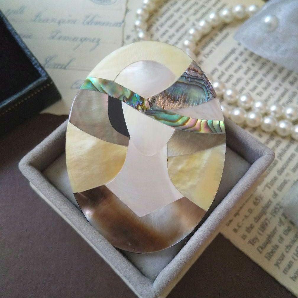 TASAKI 鳥の形 ブローチ真珠貝螺鈿