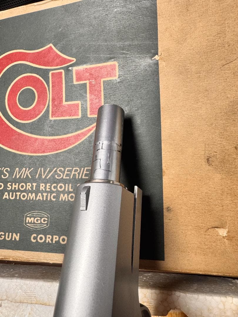 MGC　コルト ガバメント Mk.4 シリーズ70　シルバーモデル
