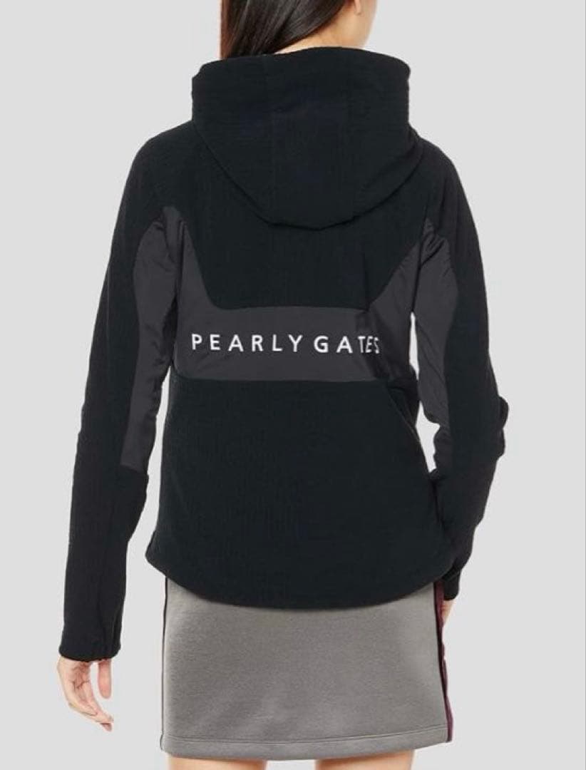 パーリーゲイツ　フーディ　スカート　セットアップ　黒　撥水防風　サイズ2