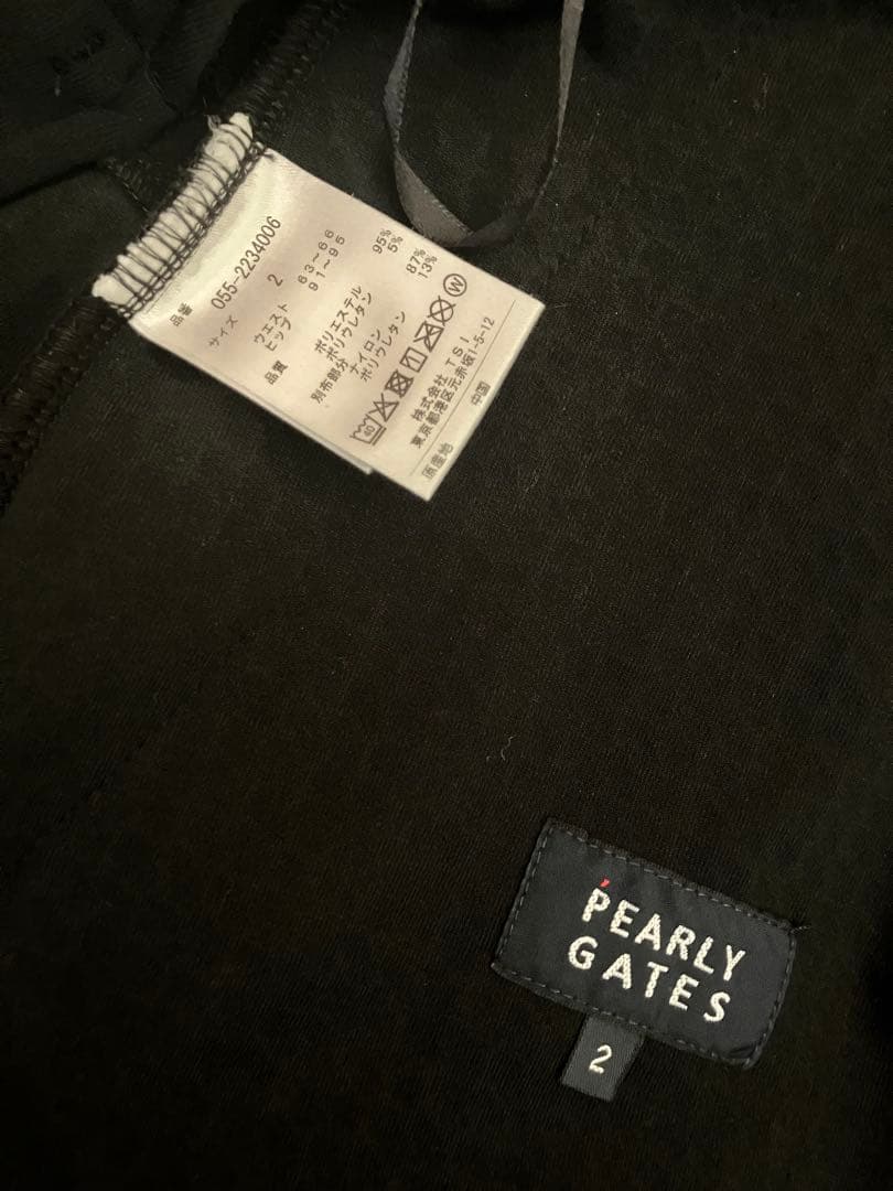 パーリーゲイツ　フーディ　スカート　セットアップ　黒　撥水防風　サイズ2