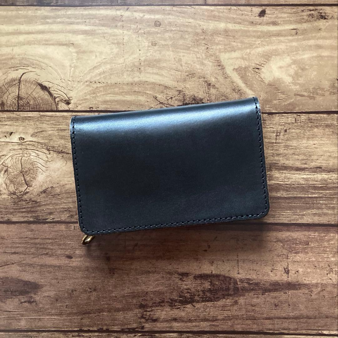 【お札を折らずに収納】国産ステアハイド トラッカーウォレット150（ミドル）3層