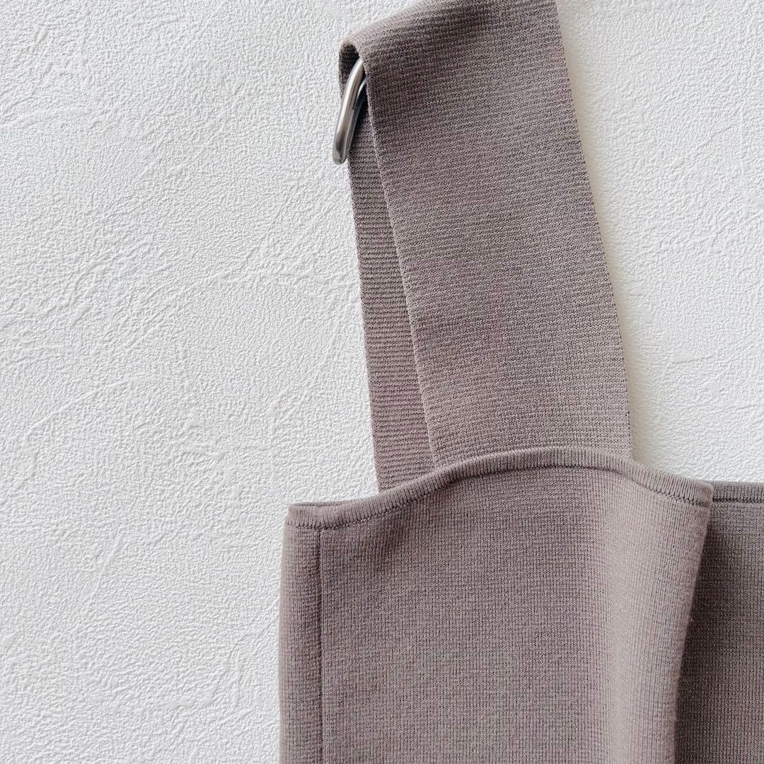 2081A 美品 カオス シルクコンニットタンク タンクトップ グレージュ