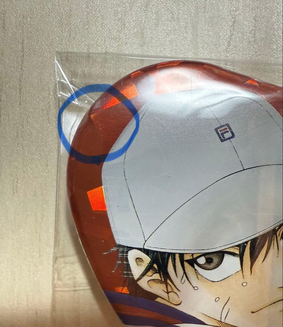 テニスの王子様　テニプリ　越前リョーマ　ハート缶バッジ