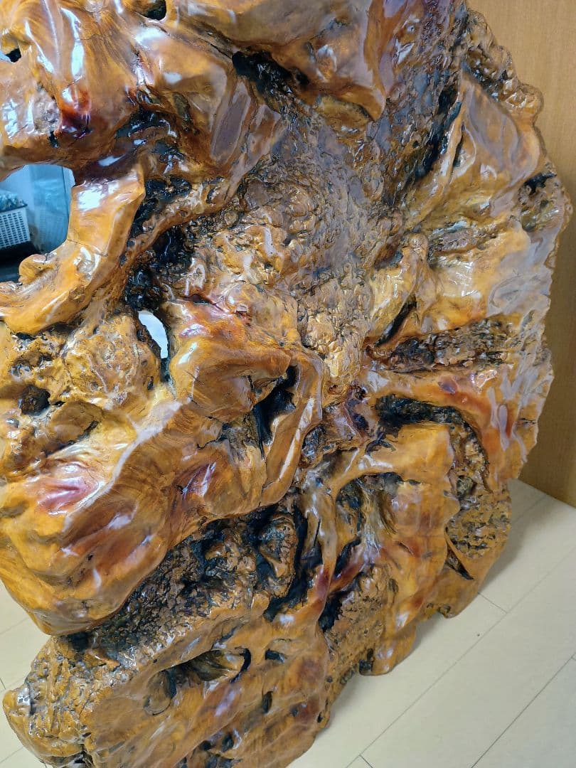 ★花梨 かりん 瘤 衝立 1枚板 価格相談可！定価120万 配達可 群馬